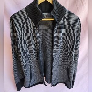 Eddie Bauer Ribbed Zip Sweater Size XL